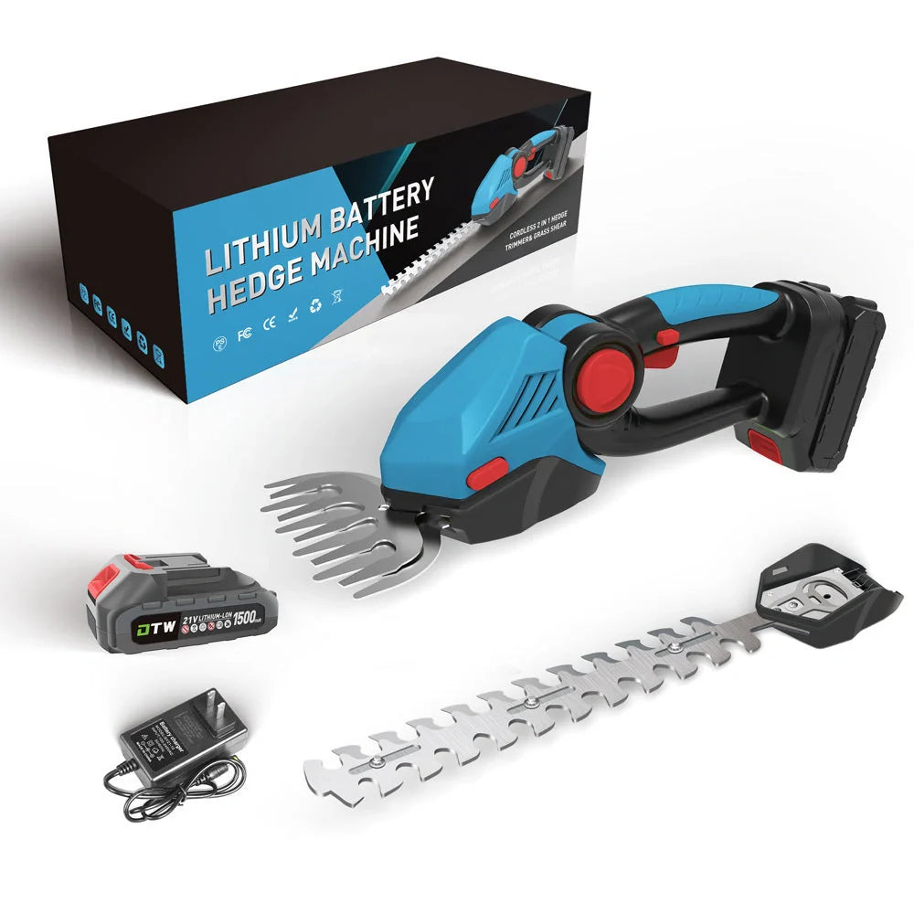 Wireless handheld electric hedge trimmer for easy garden maintenance