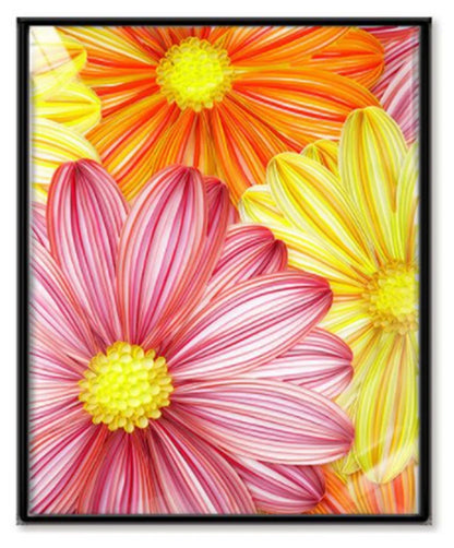 Handmade quilted paper painting craft kit with custom designs and tools included