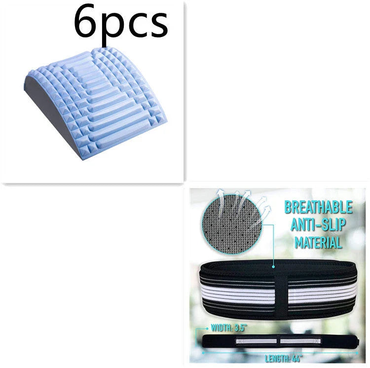 Premium lumbar spine massager for back, neck, and sciatica pain relief made with high-quality EVA foam