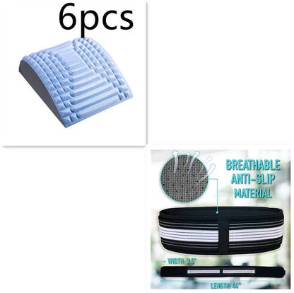 Premium lumbar spine massager for back, neck, and sciatica pain relief made with high-quality EVA foam