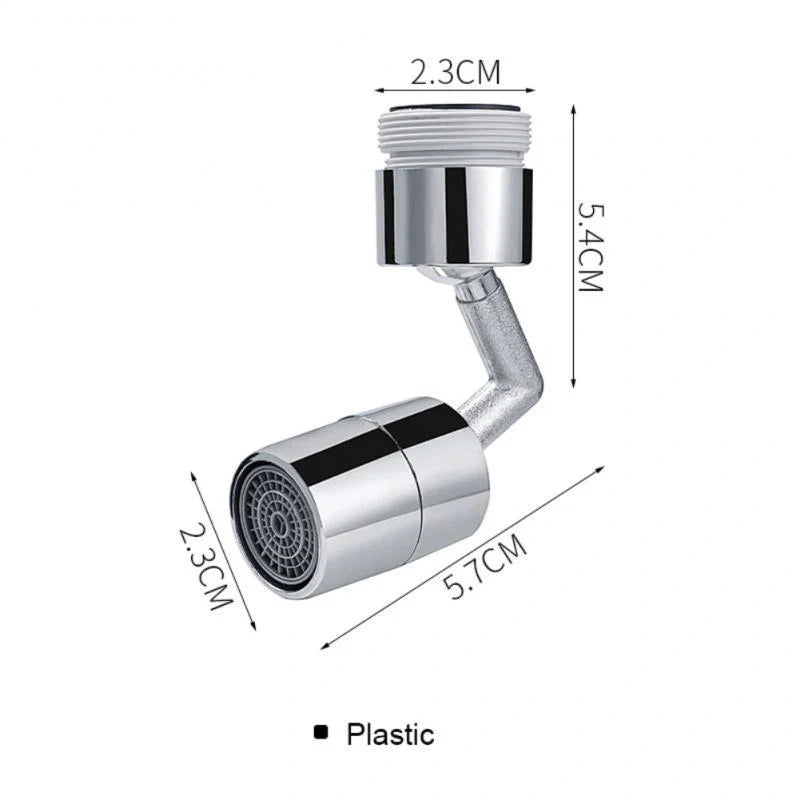 Universal Splash-proof Outer Joint Swivel Faucet with dual output modes