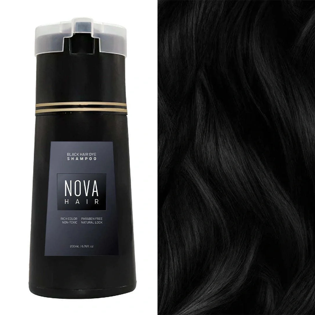 3-in-1 Hair Dye Shampoo for quick grey coverage and hair nourishment