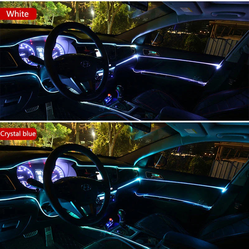 Flexible and water-resistant LED light strips in various vibrant colours, ideal for decorating cars, bicycles, and parties