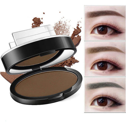 Precision Eyebrow Enhancing Makeup Kit with Stamp and Powder for Flawless Brows