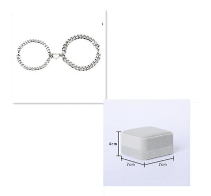 Elegant titanium steel couple bracelets with heart design, perfect for love gifts.