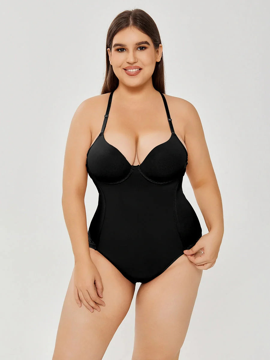 Women's black and khaki suspender jumpsuit with adjustable straps