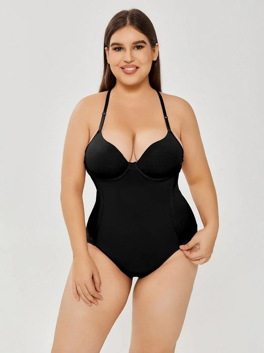 Women's black and khaki suspender jumpsuit with adjustable straps