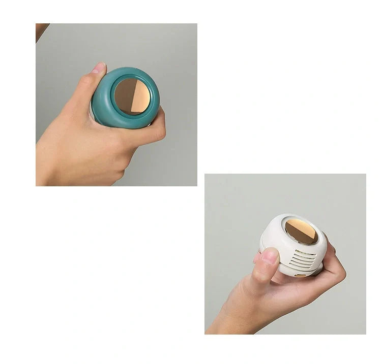 Portable USB clip-on personal cooling fan with flexible clip and adjustable settings