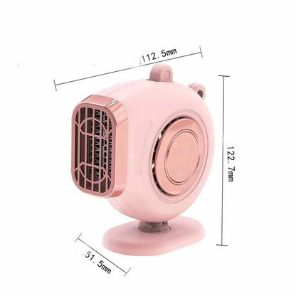 A powerful dual-function car heater that quickly defrosts windshields and provides gentle warming for a comfortable driving experience.