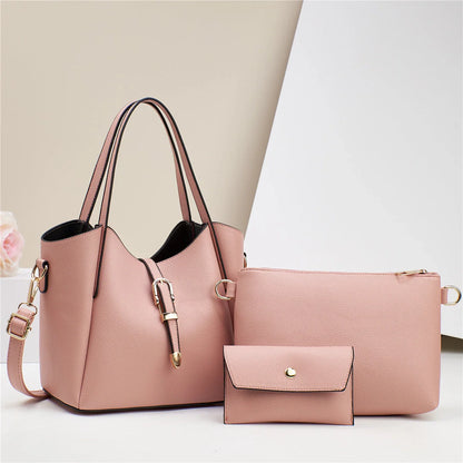 Stylish and practical tote bag set with crocodile embossed pattern, roomy main compartment, and versatile three-piece design in a range of classic British colours