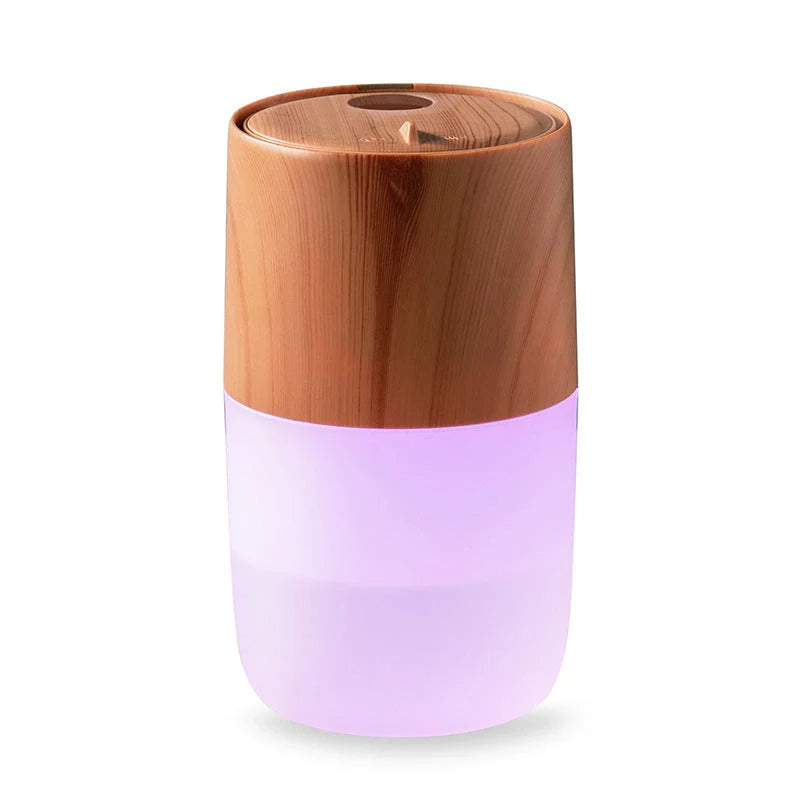 Mini USB air humidifier in white, black, coffee, and marble style options