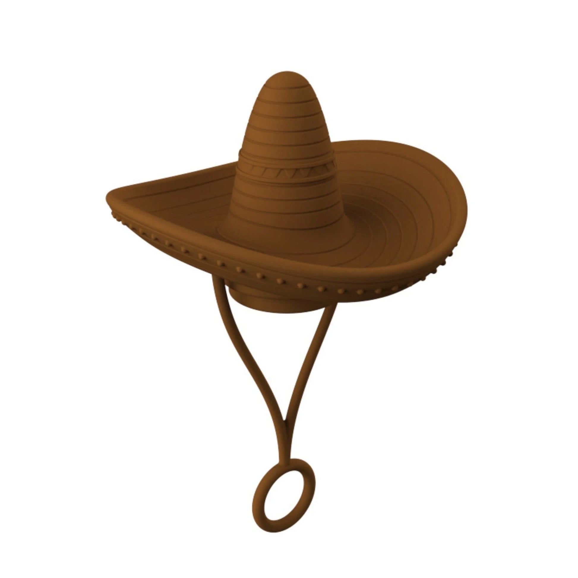 Premium straw covers in charming cowboy hat design, made of food-grade silicone for durable and reusable protection of your drinks