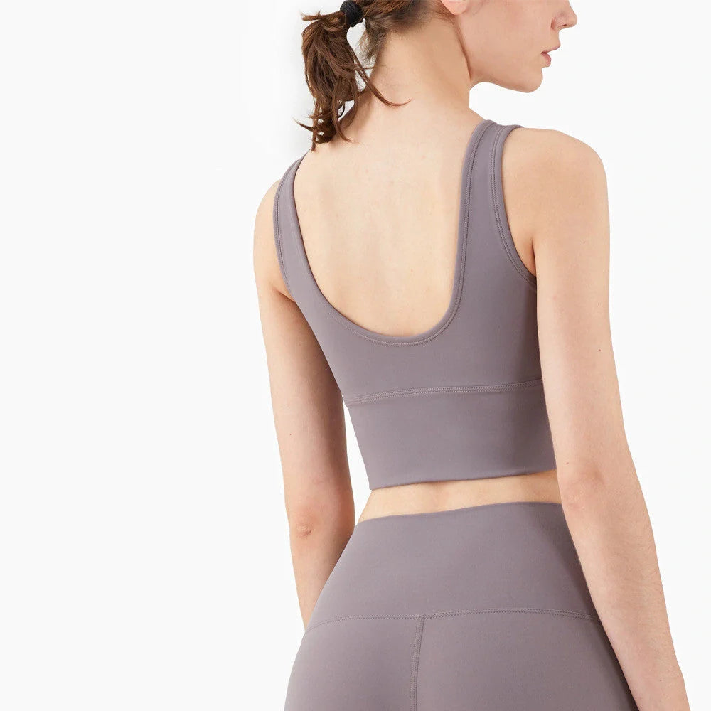 U-Shaped Back Yoga Underwear in breathable nylon fabric, available in multiple colours