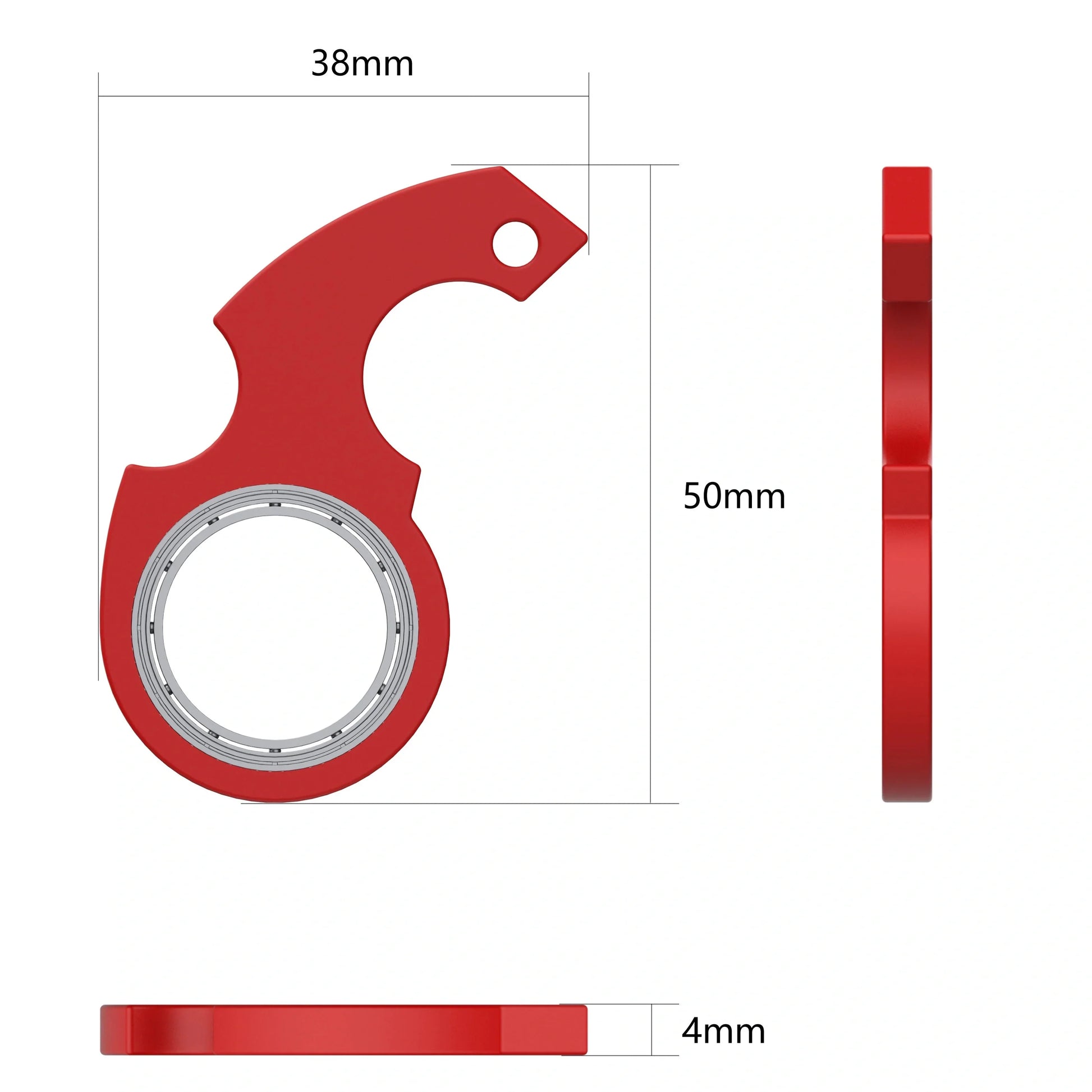 Premium fidget spinner keychain made with durable zinc alloy, available in multiple vibrant colours for stress relief and improved focus