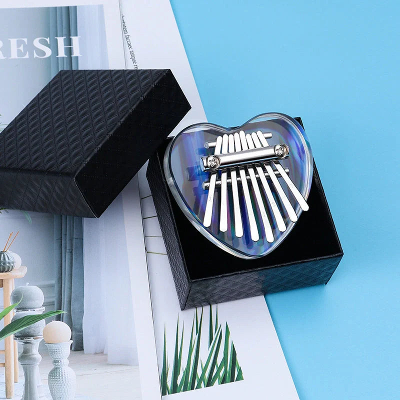 Mini Kalimba 8 Keys Thumb Piano in various colorful designs