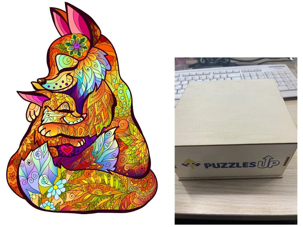 A3 Animal Wooden Puzzle with Box - Premium quality, vibrant animal designs, perfect for family fun