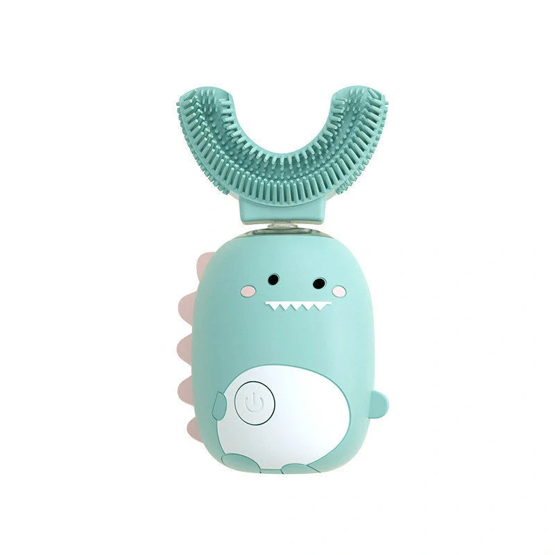 U-Shaped Children's Electric Toothbrush with cartoon design