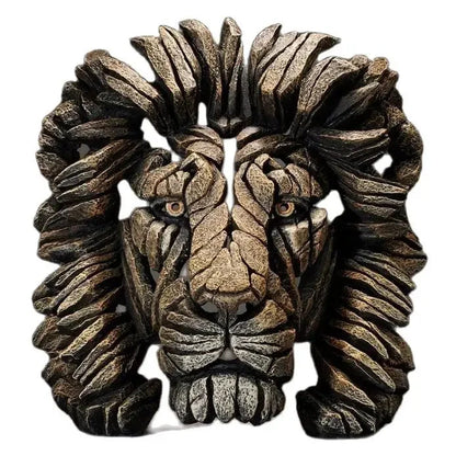 Hand-painted resin animal sculpture in cartoon style, perfect for home decor