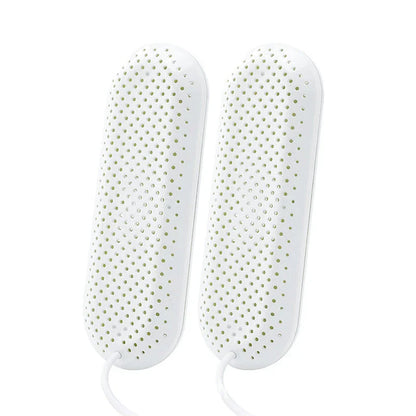 Versatile electric shoe dryer with multi-speed adjustable drying, anti-bacterial and deodorizing features, and 360-degree surround drying for fresh, hygienic shoes
