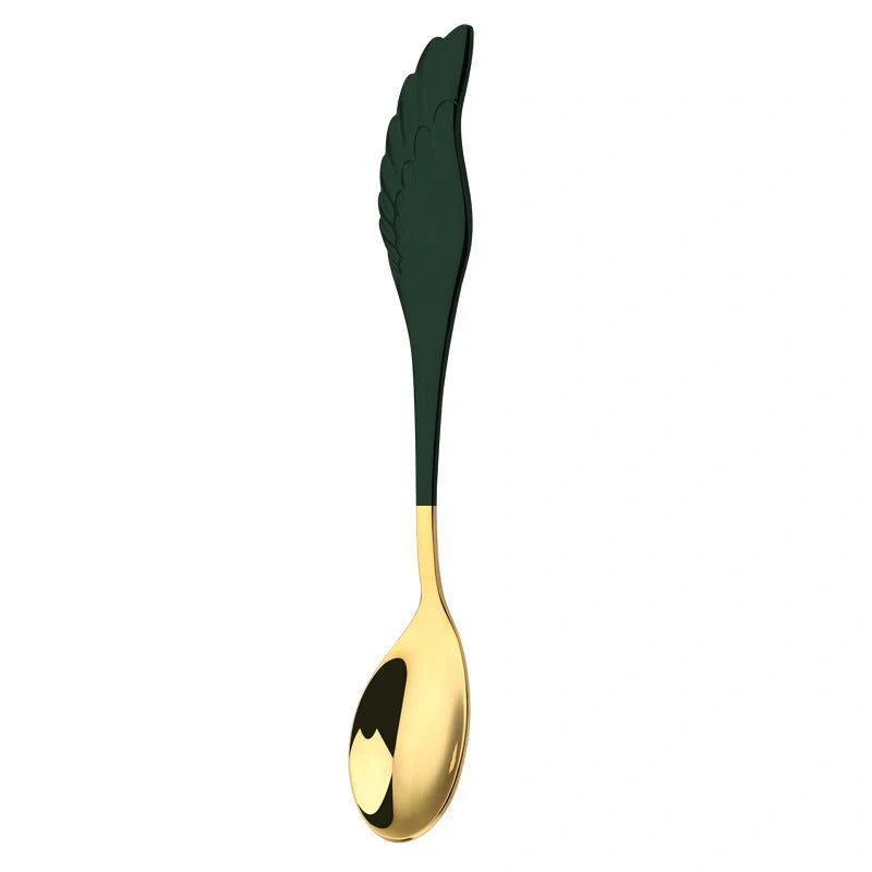 304 stainless steel Angel Wing spoon and fork set in various finishes