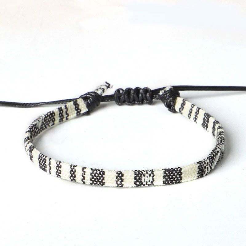 Hand Woven Rainbow Colour Anklet Bohemian Style