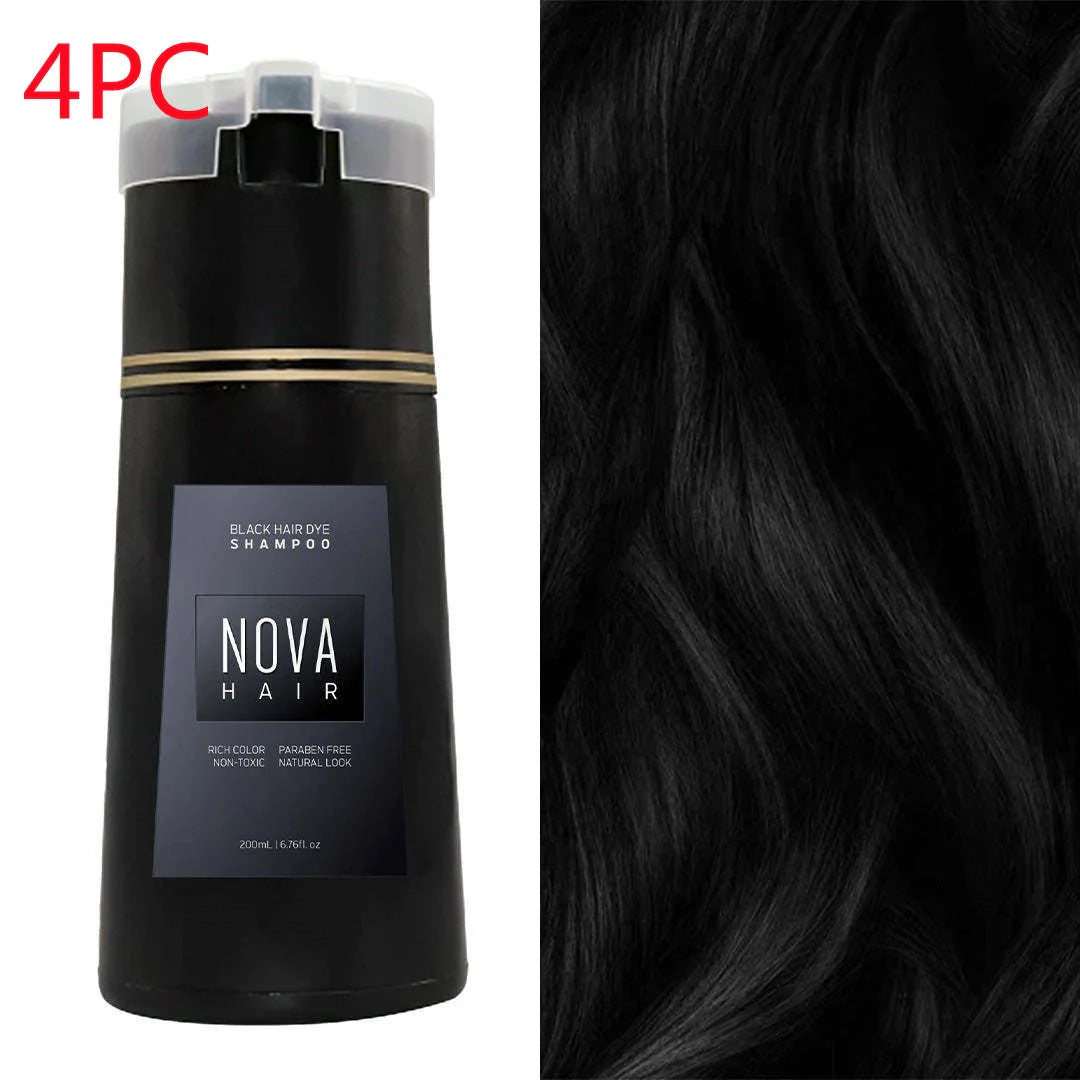 3-in-1 Hair Dye Shampoo for quick grey coverage and hair nourishment