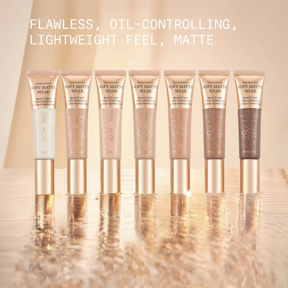 PHOFAY Full Coverage Foundation in various shades, 30ml oil-controlling formula
