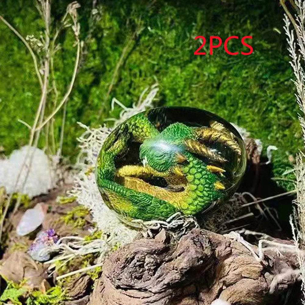 Lava Dragon Egg Desktop Decoration Dinosaur Egg Resin Crafts in various colours