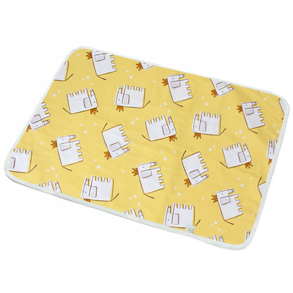 Cotton cartoon waterproof baby changing pad with playful patterns, 50*70cm