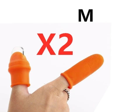 Premium Silicone Finger Guard with Stainless Steel Blade for Effortless Vegetable, Fruit, and Herb Harvesting