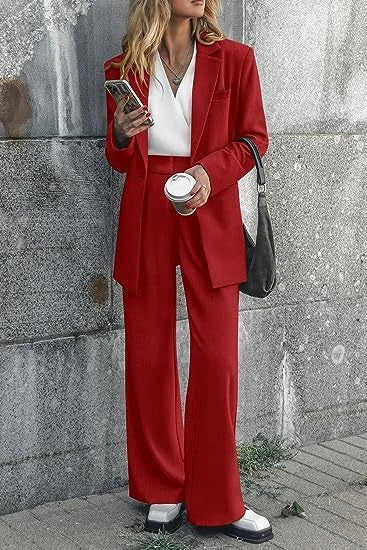 Elegant Women's Casual Suit in various solid colours for a stylish look
