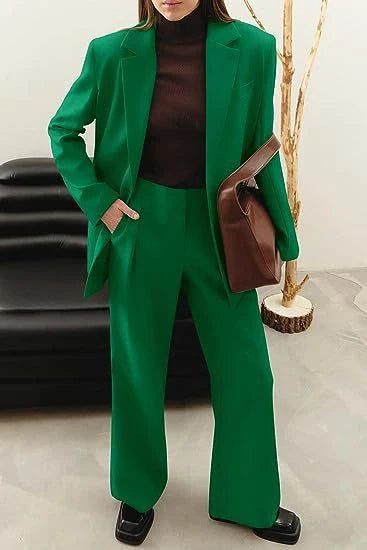 Elegant Women's Casual Suit in various solid colours for a stylish look