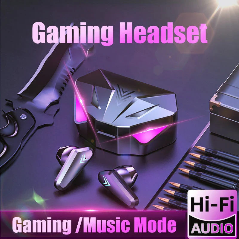 Premium wireless gaming headphones with noise cancellation and Bluetooth connectivity for immersive audio and clear team communication