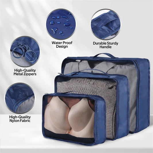 Simple solid colour polyester storage bags for home organisation in various colours
