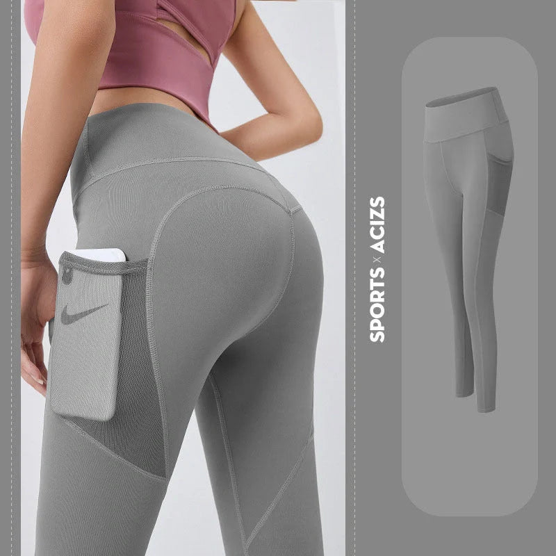 Women's yoga pants with pocket for gym and fitness in various colours