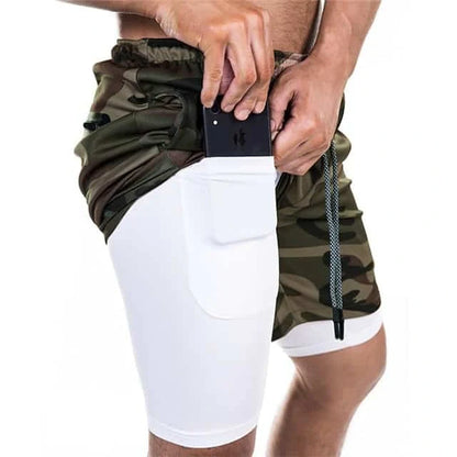Premium breathable compression shorts with side pockets for enhanced comfort and performance during workouts