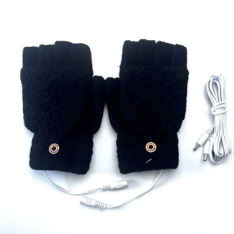 USB 5V heated gloves in various colors for winter sports and outdoor activities