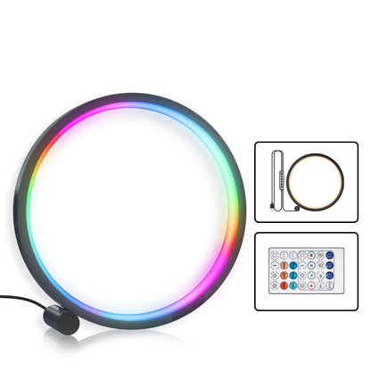 Customizable smart LED night light with music-syncing capabilities and a wide range of RGB color options for mood lighting