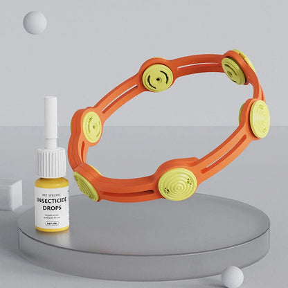 Adjustable pet insect repellent collar with natural essential oils for flea and mosquito protection