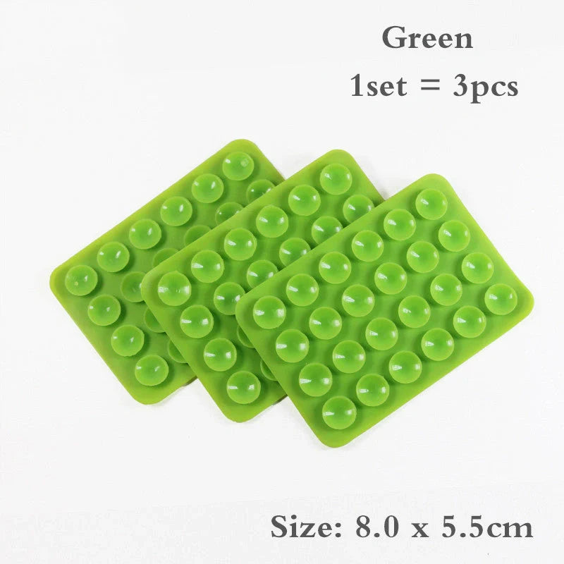 24 Grain Square Silicone Suction Cup for mobile phone and charging bank