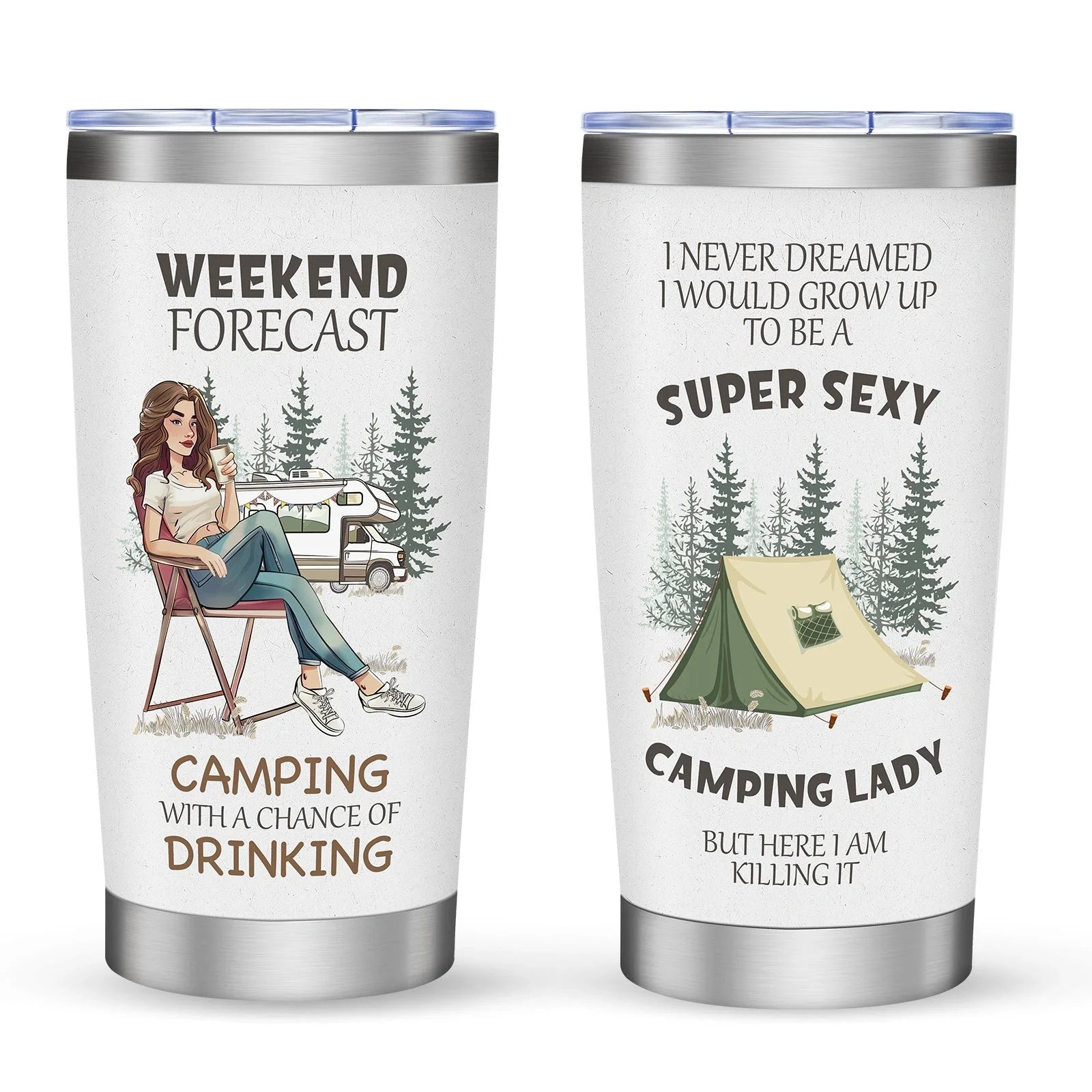 20oz Car Cup with secure lid, perfect for preventing spills during commutes