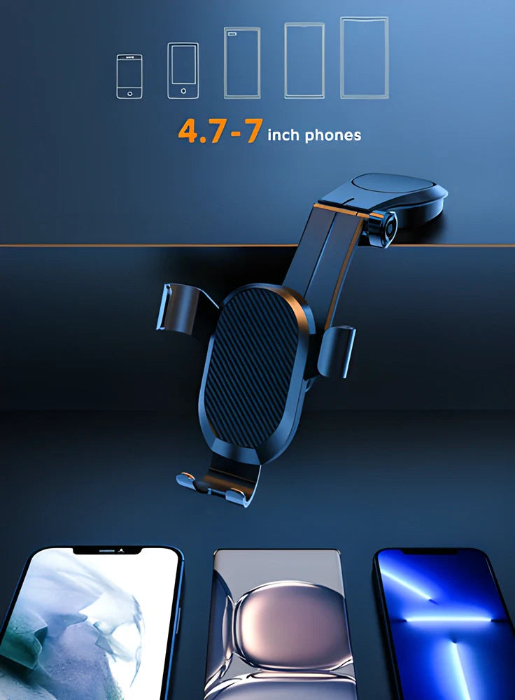 Phrone™ - Sleek 360-degree Magnetic Car Phone Holder for UK Drivers