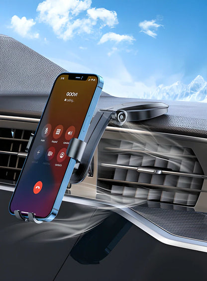 Phrone™ - Sleek 360-degree Magnetic Car Phone Holder for UK Drivers