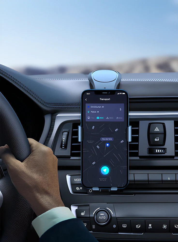 Phrone™ - Sleek 360-degree Magnetic Car Phone Holder for UK Drivers