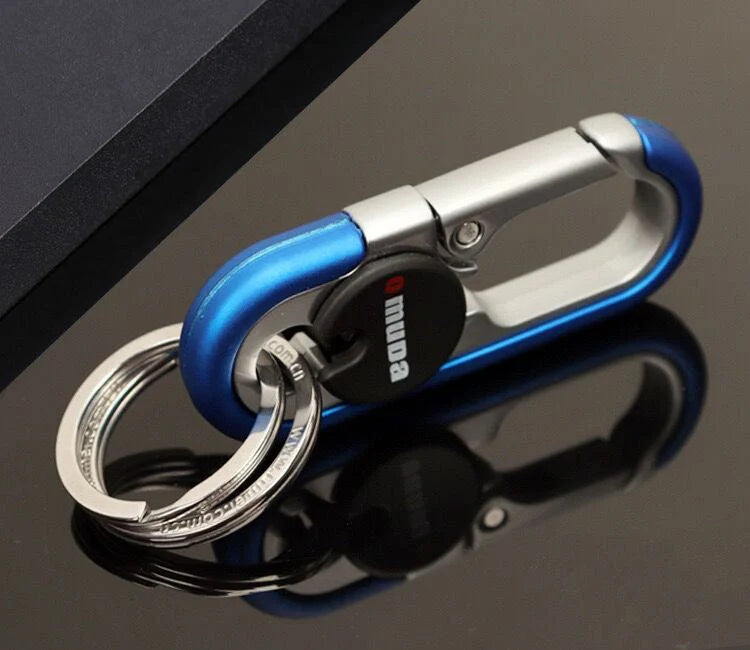 Meida Men's Solid Metal Waist Hanging Car Keychain in various colours
