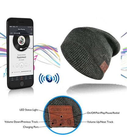 Sports Plus Velvet Thickening Wireless Music Earphone in Hemp gray with Bluetooth V5.0