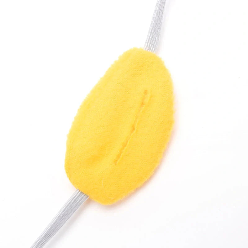 Polar fleece dog foraging toy for slow eating and mental stimulation