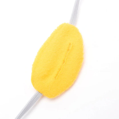 Polar fleece dog foraging toy for slow eating and mental stimulation