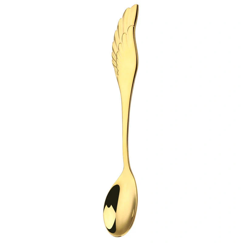 304 stainless steel Angel Wing spoon and fork set in various finishes