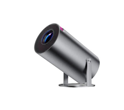 Magcubic HY300 Portable Projector with 180-degree rotation, automatic keystone correction, and wireless connectivity for a seamless home entertainment experience.
